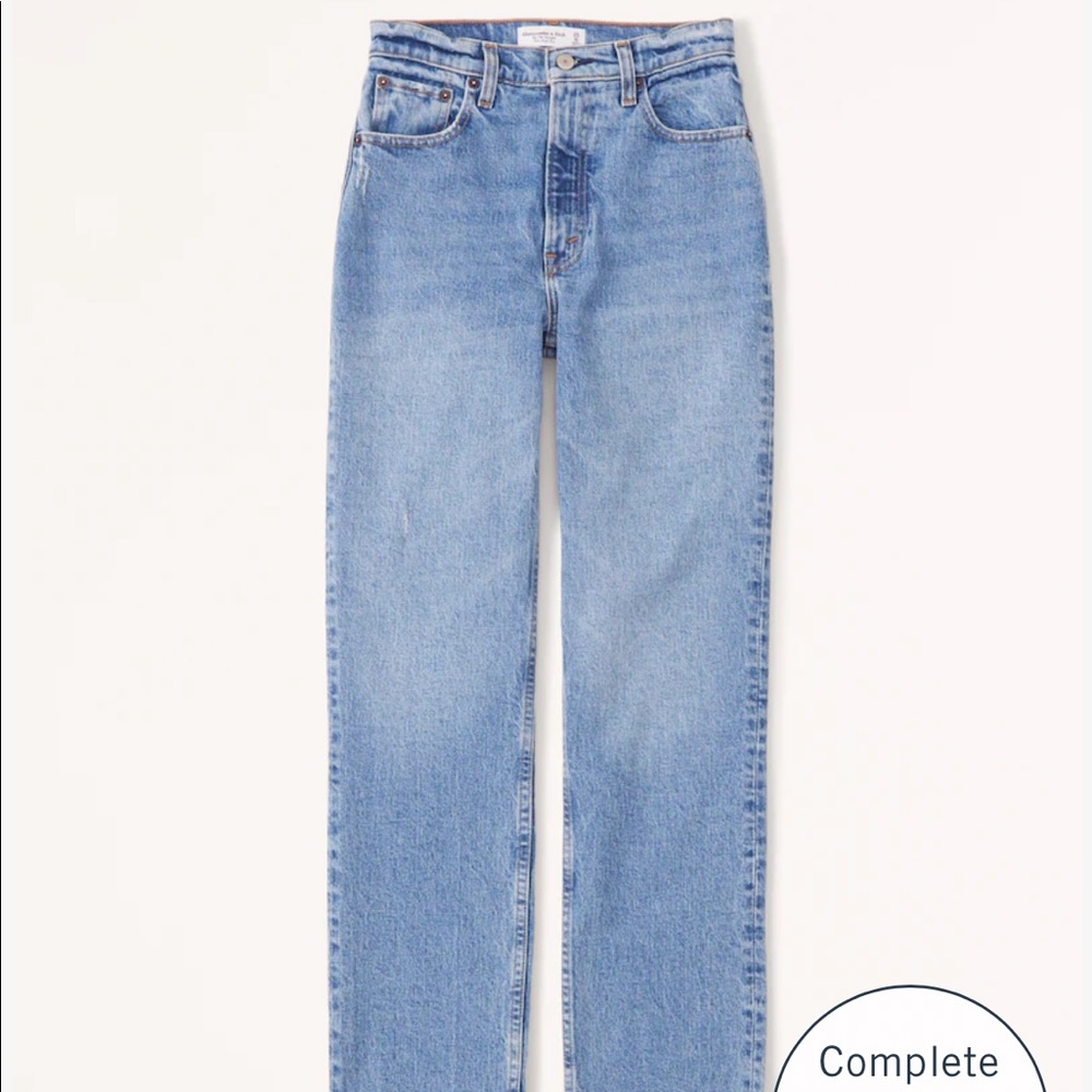 The 90s straight ultra high rise jeans
